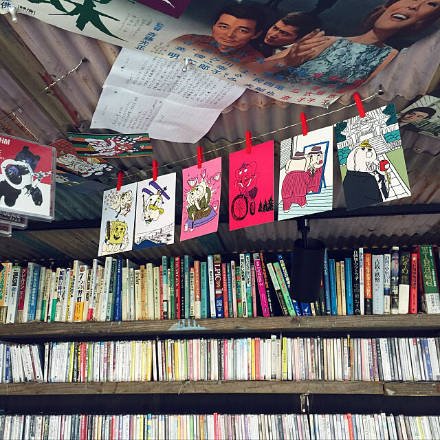 My Shelf,100円ショップ,100均,ポストカード,夢を叶えるゾウ,本,本棚 unataroの部屋