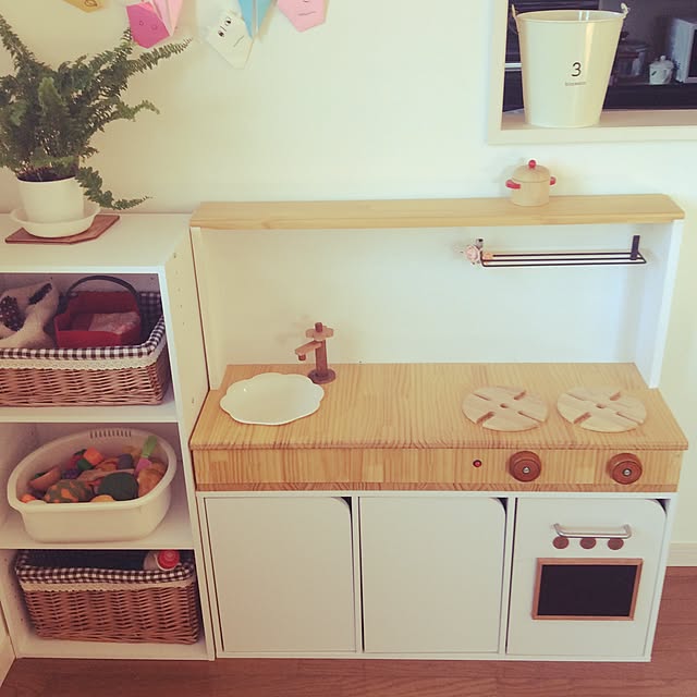 Lounge,カラーボックスリメイク,おままごとキッチンDIY ,DIY,ダイソー,セリア,ニトリ shiiiisanの部屋