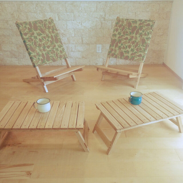 Lounge,DIY,コーラルストーン,栗の木,バーチ床,キャンプ ponの部屋