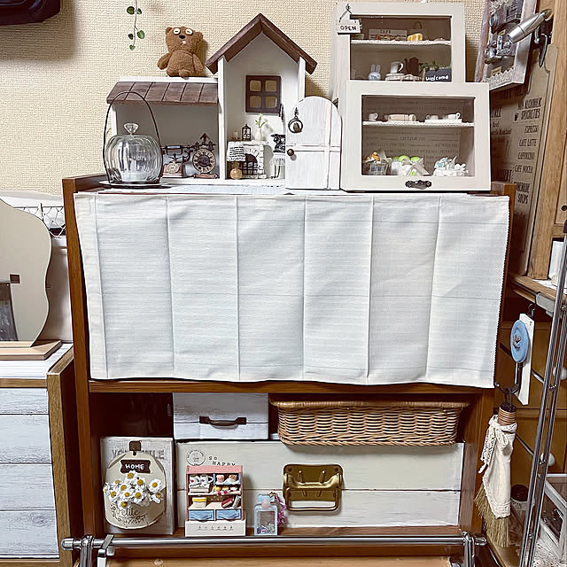 ニトリ,イベント参加なのでコメントお気遣いなく♡,seikoちゃん♡,rinちゃん♡,natsuちゃん♡,pinonちゃん♡,100均,目隠し,いつも見てくださって、感謝です♡,RCでの出会いに感謝♡,賃貸でも楽しく♪,無言いいね＆フォローすみません>_<,My Shelf,chinonちゃん♡ watakoの部屋