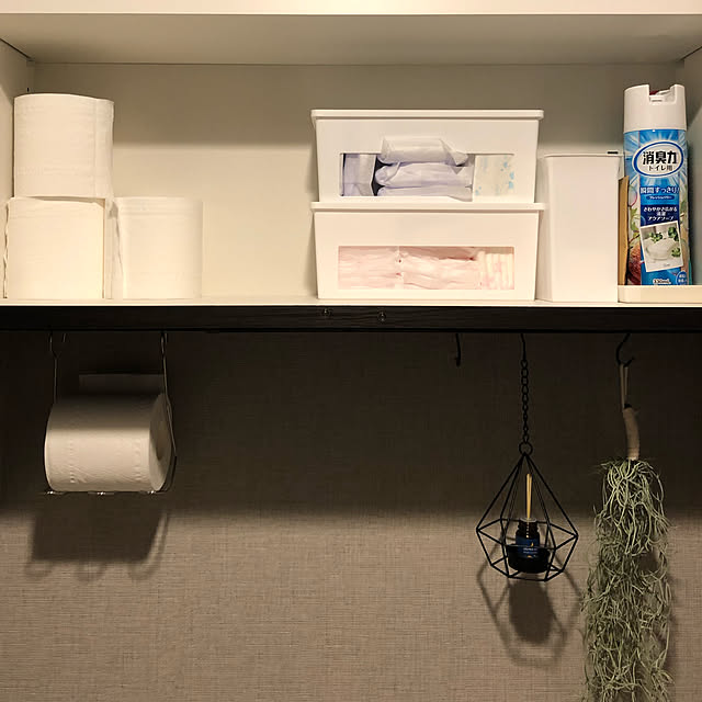 トイレ収納,生理用品収納,100均,セリア,Bathroom ma-r0の部屋