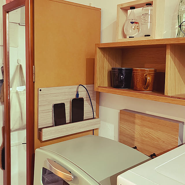 My Shelf,壁活,スマホ置き場,スマホスタンド,DIY norandの部屋