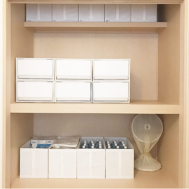 My Shelf,押入れ収納,押入れ,skubb,IKEA,無印良品,収納,すっきり暮らす,断捨離,建売住宅,整理整頓,整理収納,シンプルインテリア,持たない暮らしに憧れる,ホワイト,シンプル,居心地の良い空間作り,建売だけどオシャレハウスを目指します！ yo_homeの部屋