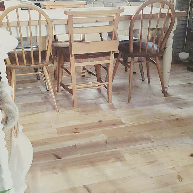 Kitchen,古い家に暮らす,DIY,古い平屋,平屋暮らし,セルフリノベ,diy 大好き,木工,床に板を貼る,床を張り替えました。,床,床DIY,キッチン床 kurumiの部屋