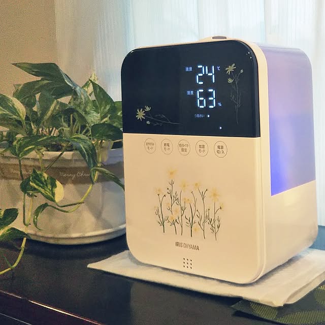 My Shelf,ポトス,観葉植物のある暮らし,買ってよかったもの,ハイブリッド加湿器,2枚投稿です♡,観葉植物初心者 happyの部屋