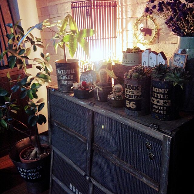 My Shelf,2015*10*29,りめ缶,観葉植物,ランプ,りんご箱リメイク,kirara1205ﾁｬﾝのﾋﾟｱｽ,tommyちゃんのﾐﾆﾊｳｽ,heeさんのﾘｰｽ,andante365ｻﾝのﾘﾒ缶 tomoryuryuの部屋