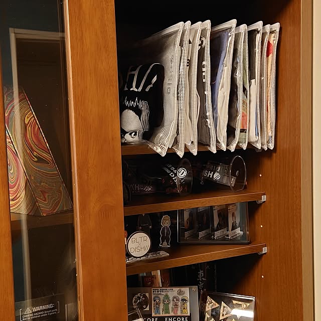 My Shelf,いいね、フォロー本当に感謝です♡,マンション,2LDK,分譲,寝室,キャビネット,推しのいる生活,バンT,セリア kiyoikeの部屋