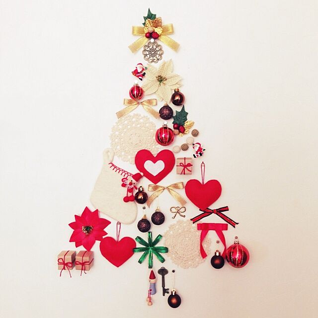 On Walls,クリスマスツリー,クリスマス,DIY,ハンドメイド,100均,手作り,ダイソー,キャンドゥ,セリア,ニトリ Natsumiの部屋