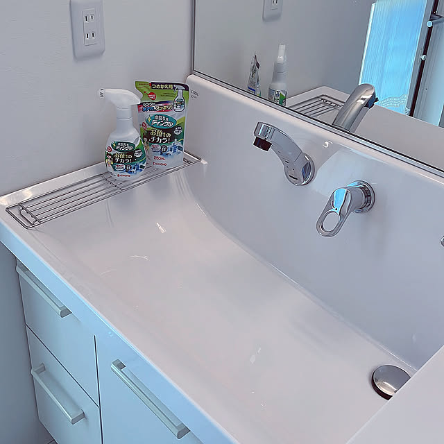 Bathroom,KINCHO,ラク家事,小掃除,水回り掃除,ティンクル,新生活フェス2025,ホワイトインテリア,北欧インテリア,猫と暮らす家,おうち時間,ZERO-CUBE+GARAGE,マイホーム,ペットと暮らす,暮らしを楽しむ,ティンクルお酢のチカラ Yの部屋