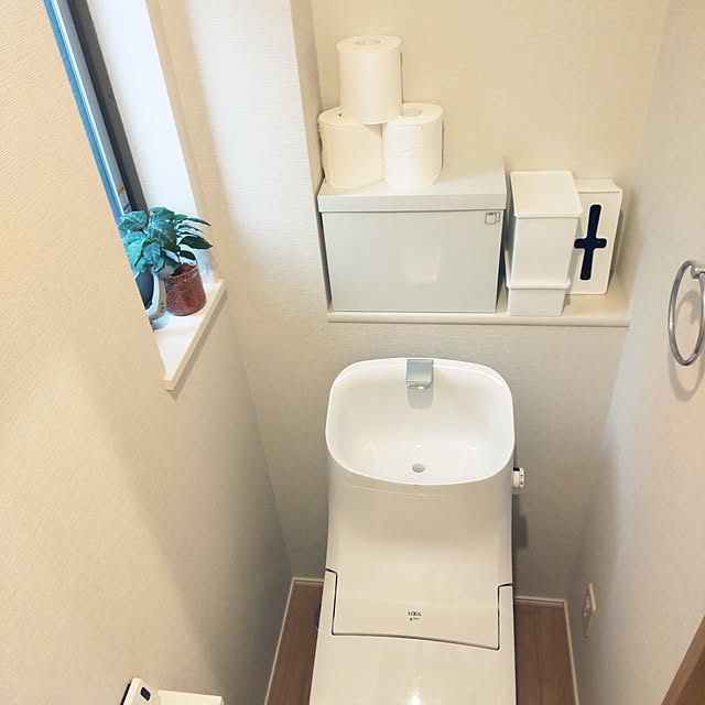 Bathroom,LIXIL,100均,セリア,seria,無印良品,収納,ストック収納,こどもと暮らす,いぬのいる暮らし,こどものいる暮らし,いぬと暮らす,建売住宅,狭小住宅,定位置を決める seajewelryの部屋