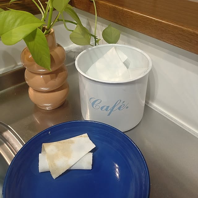 Kitchen,節約,観葉植物,暮らしを楽しむ,心地よい暮らし,楽しく暮らす,すっきり暮らす,清潔感,キッチン周り,シンク周り,古布,古布を使って,油汚れ,油汚れに,油汚れ掃除,お皿汚れに,ひと手間 tan5の部屋