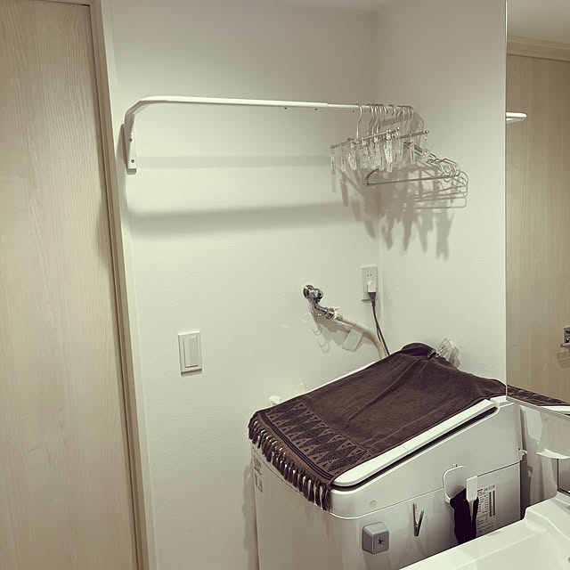 ムーリッグ,洗濯機まわり,こどものいる暮らし,IKEA,シンプルが好き,建売住宅,男の子ママ,無印良品,Bathroom myurin.comの部屋