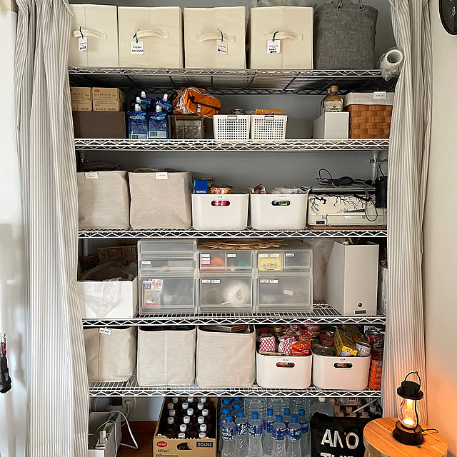 スチールラック,整理収納,5人家族,備蓄食料,防災,防災備蓄,調味料収納,My Shelf,備蓄品収納 ck-222-の部屋