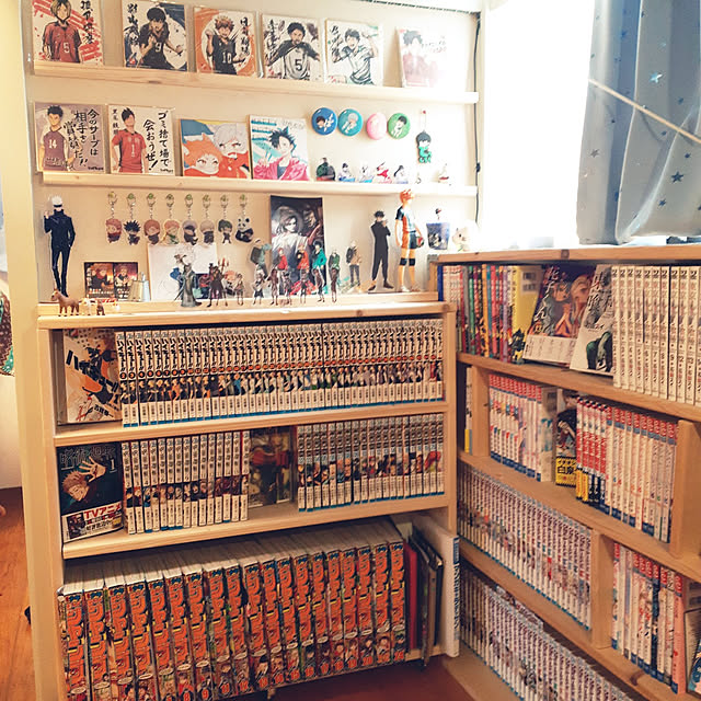 My Desk,DIY,コレ、DIYしたよ！,ディスプレイ棚,まんが本棚,一番くじ,雑貨,ハイキュー!! kazumiの部屋