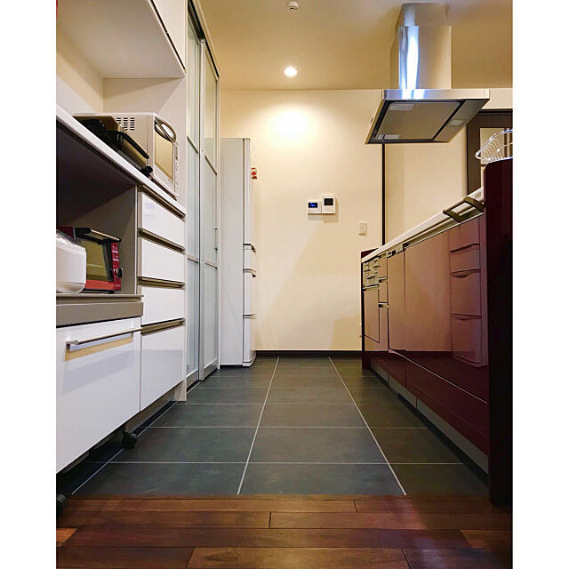 Kitchen,こだわり,クッションフロア,トクラスキッチン,無垢材の床 tajiの部屋