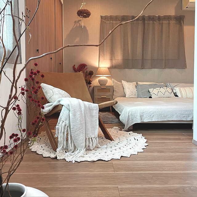 ウォールアート,ZARA HOME,海外風インテリア,インテリア,グランセゾン,ジャパンディスタイル,雑貨,花のある暮らし,一条工務店,ジャパンディ,Bedroom seitsumuの部屋