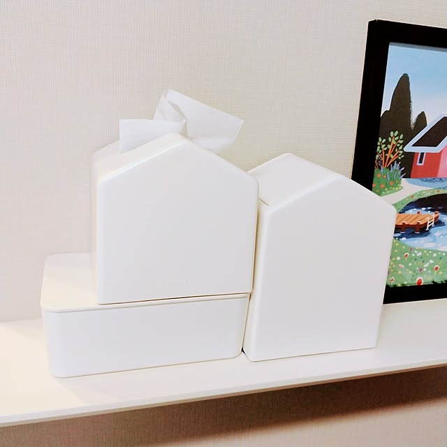 My Shelf,KEYUCA,無印良品,ティッシュケース,卓上ゴミ箱,ウェットティッシュケース Forest_Umbrellaの部屋