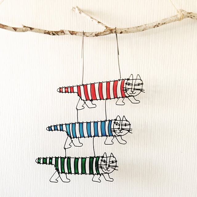 On Walls,リサ・ラーソン,マイキー,ガラス絵の具,ワイヤークラフト,ワイヤークラフト初心者,ワイヤーアート,ハンドメイド,DIY,雑貨,100均,ダイソー,アリ ARIの部屋