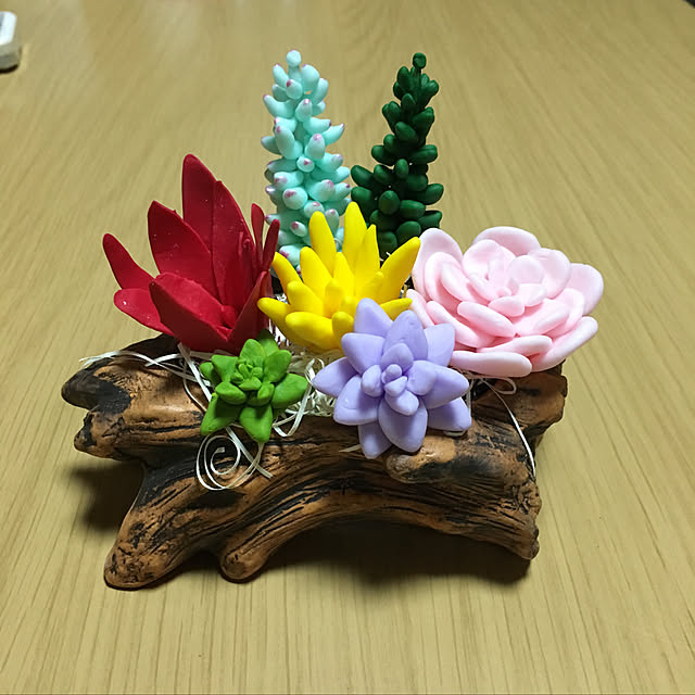 Overview,初挑戦p(^-^)q,樹脂粘土の多肉植物,いいねと、フォローの押し逃げすみません！,かめらまーく消し,いいねとフォロー感謝です♪,何時も見に来て頂きありがとう,ダイソー♡,ねんど遊び,皆さんとの出逢いに感謝♡,切り株風植木鉢,ダイソー雑貨 sakuranboの部屋