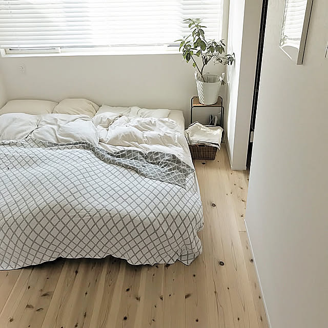Bedroom,すのこベッド,ブラインド,instagram→home13.emi,ニトリ home13.emiの部屋