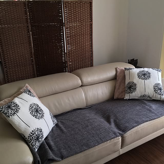 Lounge,ソファカバー,ニコレッティ,イタリア製,レザーソファ,模様替え,RC三重,グレー好き,IKEA nomnom888の部屋