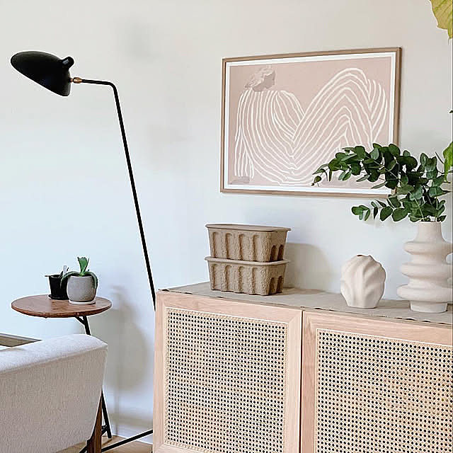 ferm LIVING,北欧インテリア,北欧ナチュラル,みどりのある暮らし,建築家と建てる家,インスタ→chikaly11.3,ラタンチェスト,チェスト,アートポスター,cooee,My Shelf chikalyの部屋