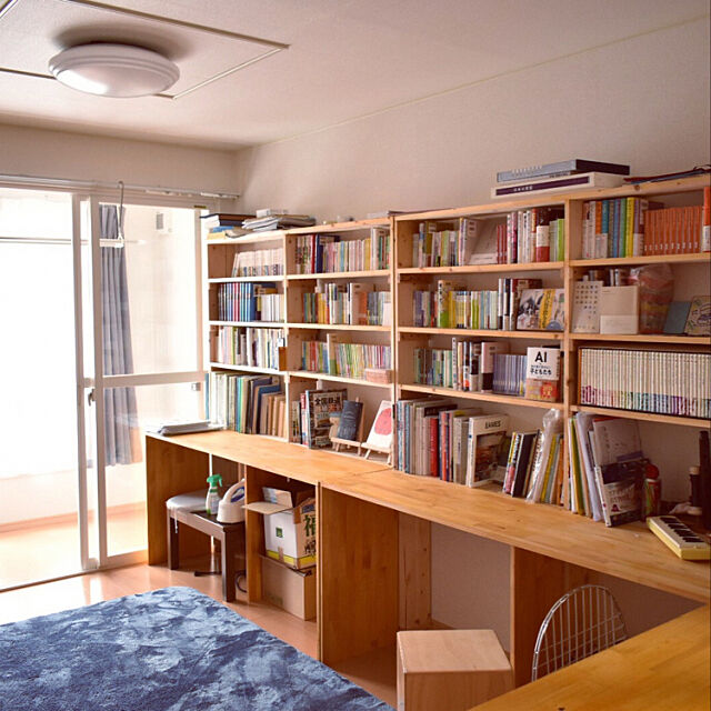 本棚DIY,本棚,一人暮らし,Overview,DIYのある暮らし,DIY棚,DIY,男前 taro_cajaの部屋