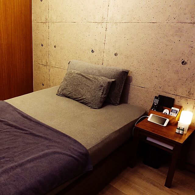 Bedroom,無印良品ベッド junの部屋