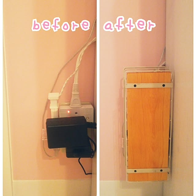 On Walls,3Coins,賃貸,賃貸でも諦めない！,配線隠し,コンセントカバー mottyanの部屋