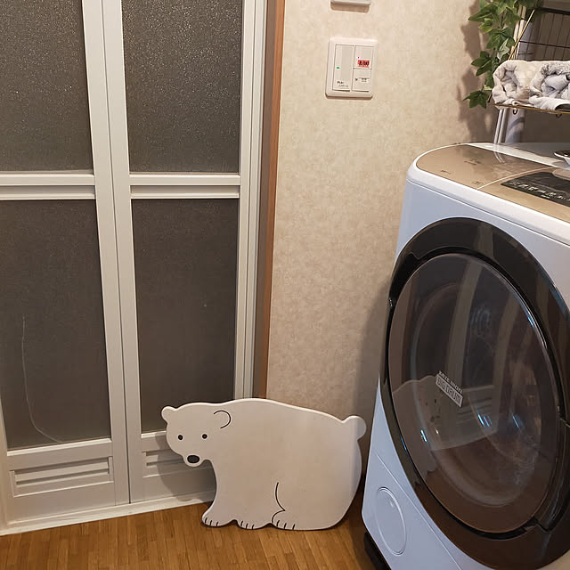 Bathroom,バスマット,珪藻土バスマット,ニトリ,シロクマさん,しろくま,脱衣所 mash-room.aeの部屋
