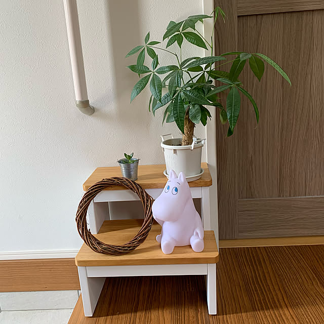 ムーミン,かざり棚,Ramdy木製2段踏み台,夏のスペシャルクーポン,RoomClipショッピング,踏み台,Overview moguの部屋