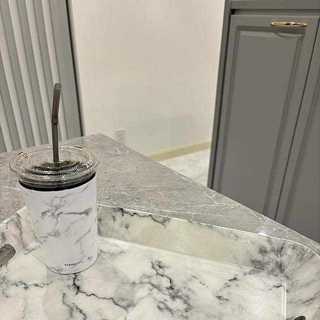 Lounge,プチプラ,プチプラ雑貨,大理石風,マーブル調,大理石柄,Francfranc,雑貨,フレンチシック,フレンチスタイル,エレガントスタイル,框,グレー chouchougrayhomeの部屋