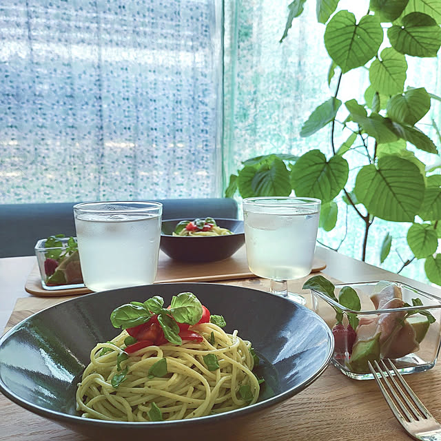 Kitchen,RoomClipショッピング,イッタラ ティーマ,家庭菜園のバジル,北欧食器,ランチ,ウンベラータ,梅シロップ完成 masumixの部屋