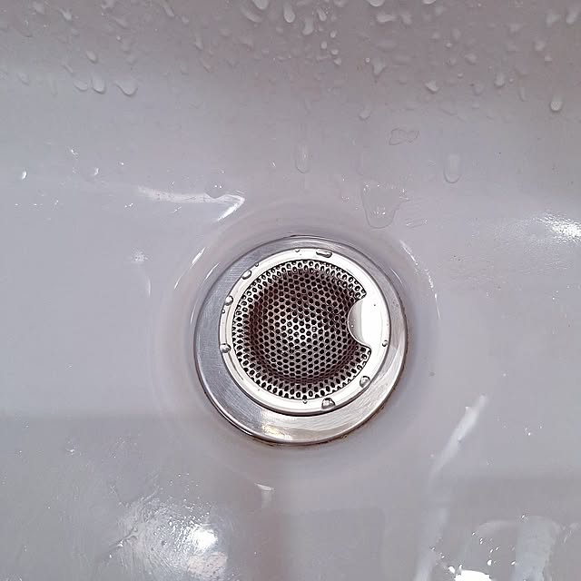 Bathroom,家事楽,お掃除が楽,お掃除かんたん,排水溝カバー,排水溝の掃除がラク,排水溝のごみ受け Riokaの部屋
