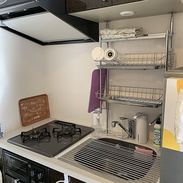 水切りカゴ,キッチン収納,狭小キッチン,1K,1K 1人暮らし,1K6畳,Kitchen oの部屋