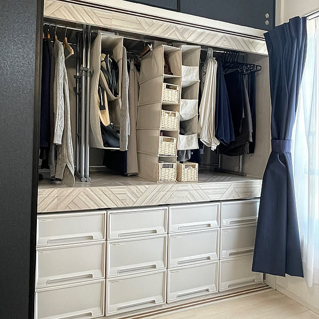 My Shelf,衣装ケース,団地,団地　賃貸,団地でも諦めない！,リメイクシート,押し入れ収納,洋服収納 reiの部屋