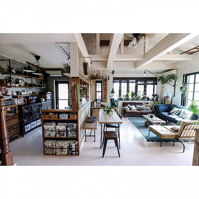リビング〜キッチン,DIY,DIY本,セルフリノベーション,ゆぴのこ本,DIY家具,Overview yupinokoの部屋