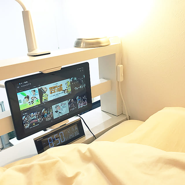 Bedroom,ウォールランプ,ホワイトインテリア,ナチュラル,キャンドル,一人暮らし earlの部屋