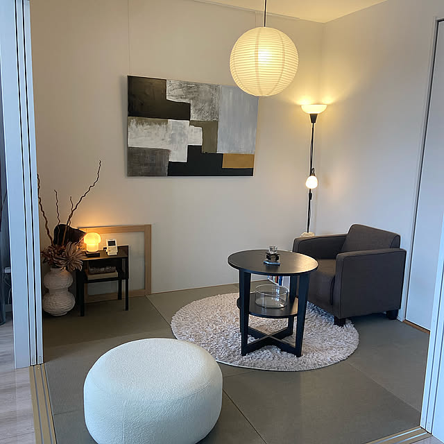 Lounge,IKEA,シンプル,シンプルモダン,アートのある暮らし,和室 chiakiの部屋