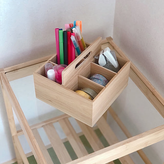 My Desk,文房具を集めています♡,ネスナ,木製の小物を収集中♪,木製ツールボックス,無印良品,使い方を迷っていたもの,子供も大興奮のモニター商品,ニチバン様ありがとう,モニター当選ありがとうございます♡,いつもいいねやコメありがとうございます♡,フォロワーさんに感謝♥,複数枚投稿です♪,ニチバン,プッシュカット,暮らしのハンドブック2024 mihoの部屋