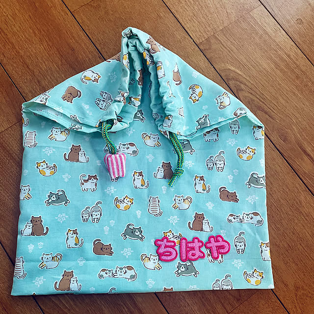 百均で手作り,端布の活用,seriaのカットクロス,seria,オムツ入れ,孫活,ハンドメイド,百均,春 yukichi.wanwaの部屋