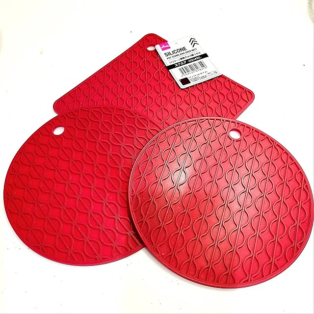 100均,シリコン製品,シリコン鍋つかみ,シリコン鍋敷き,Daiso akiko6193の部屋