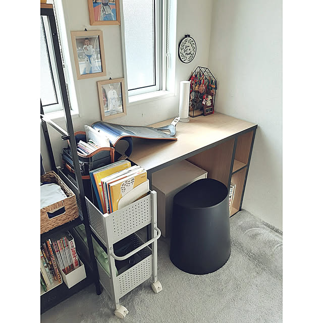 My Shelf,キッチンワゴン,インテリアは子供との戦い,終わらない戦い…。,普通の家,建売住宅,山善,山善アンバサダー,山善くらしのeショップモニター,山善くらしのeショップ,くらしのeショップモニター,収納ラック,もあるね,キャスター付ワゴン,ランドセル置き場,ランドセル収納,お支度コーナー,こどもと暮らす。,こどものいる暮らし,ランドセルラック,キャスター付き収納,キッズスペース,シンデレラフィット,リビング学習,勉強机,グレー好き k...の部屋