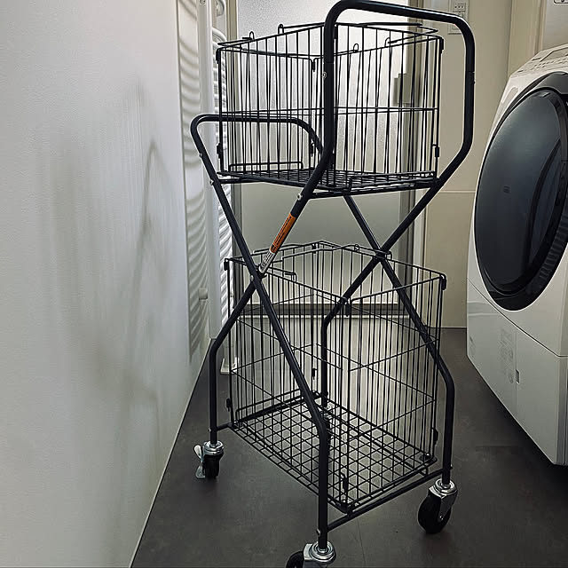 洗濯機周り,ランドリーラック,脱衣所,ランドリー,ダルトン,Bathroom SLAの部屋