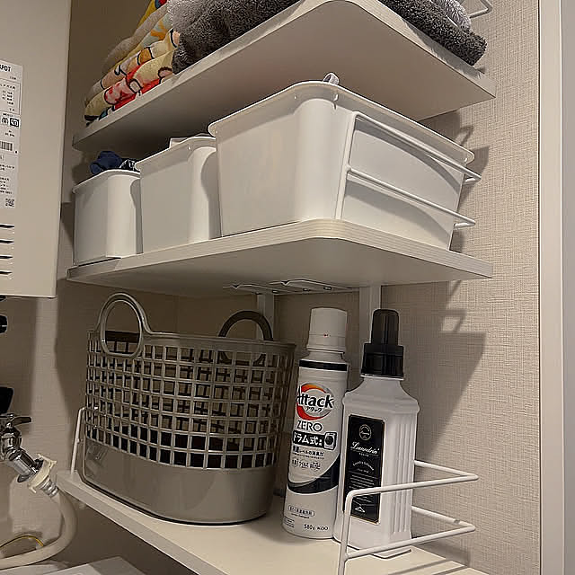 Bathroom,洗濯機,ニトリ,ホワイトインテリア,グレーインテリア,シンプルな暮らし,2LDK賃貸マンション,フランフラン yuamamaの部屋