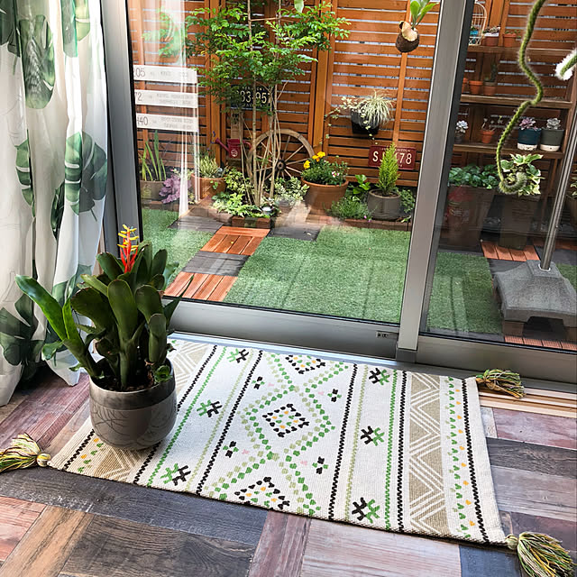 Entrance,庭DIY,植物のある暮らし,DIY,夏インテリア,ニトリ2018夏コーディネートモニター,ニトリ,建売住宅,カフェ風インテリア,セルフリノベーション,和室を洋室に ,カフェ風,セルフリフォーム ANNAの部屋