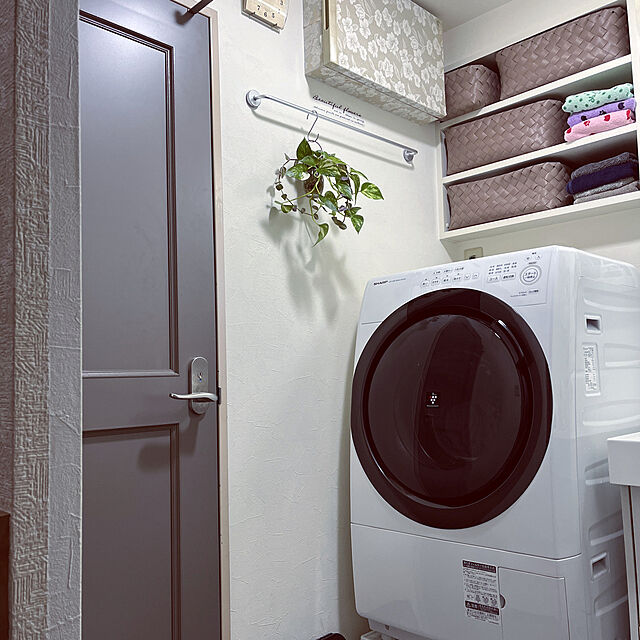 衣類乾燥機,観葉植物,Bathroom Katuyoの部屋