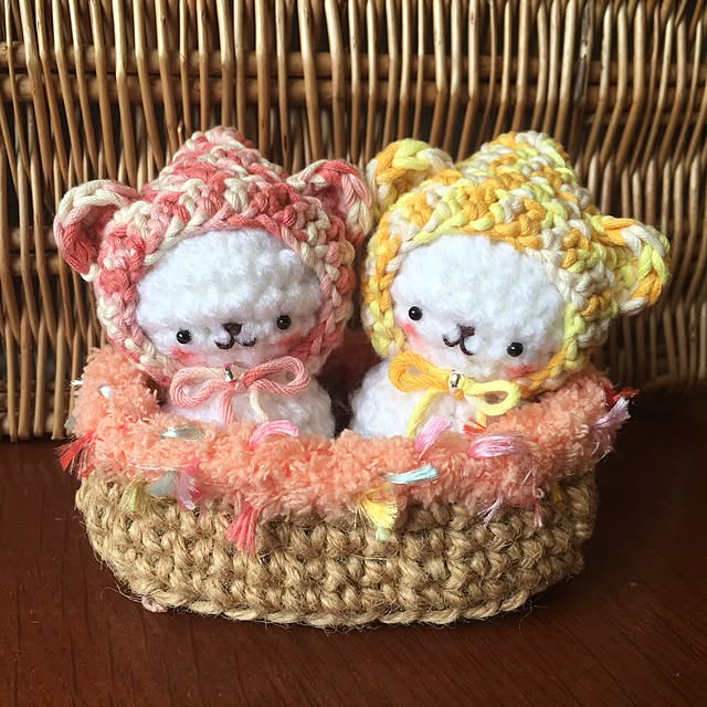 My Desk,新作,Zukinちゃん♡,編み物,オリジナル,minneで販売中,趣味の時間 orinの部屋