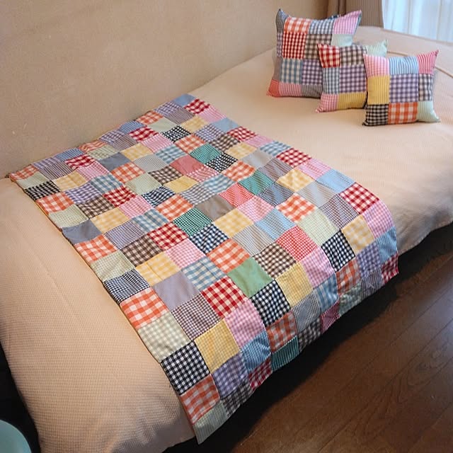 Bedroom,春の模様替え,カラフル,一人暮らし,ごちゃごちゃ,ハンドメイド 4696の部屋