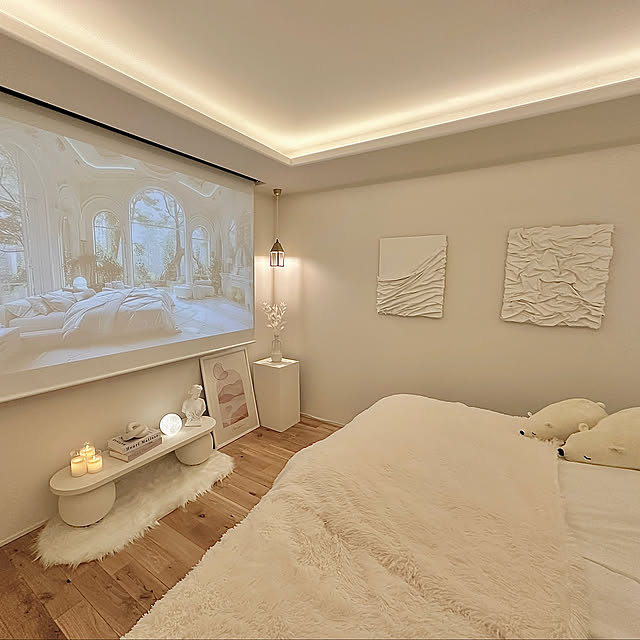 Bedroom,照明,ナチュラル,北欧,ホワイトインテリア,ナチュラルカラー,雑貨,DIY,海外風インテリア,ポラス,ポラスの注文住宅 Yuukaの部屋